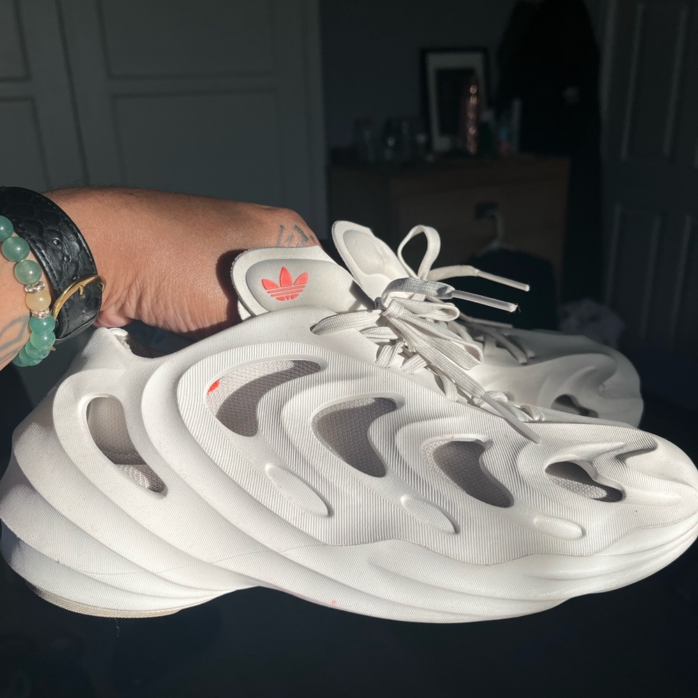 Adidas White and Gray Wave Sneakers